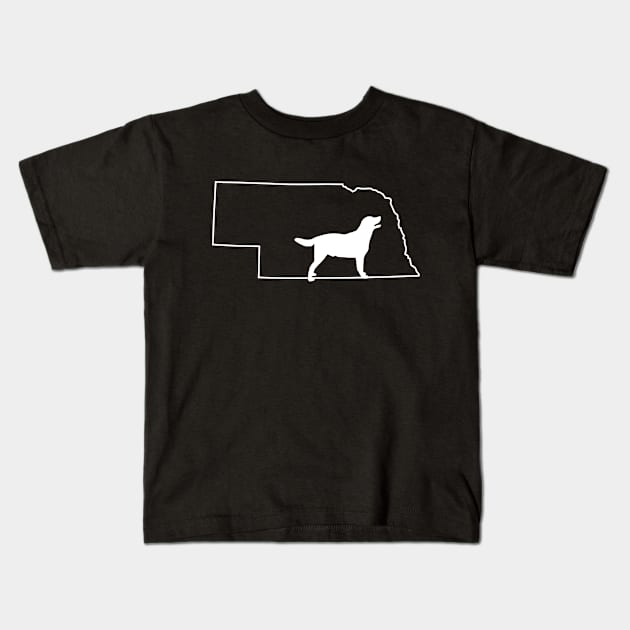 Labrador Retriever Nebraska Dog T-Shirt Kids T-Shirt by karolynmarie